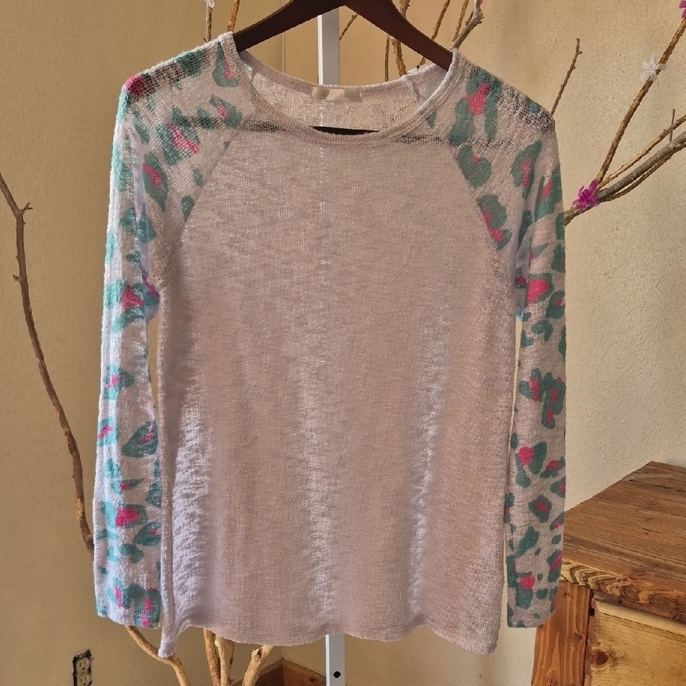Womens Vintage Sheer Knit Top